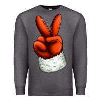 Charcoal Heather Christmas peace hand Premium Sweatshirt - Jasminsmagicworld