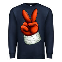 Navy Christmas peace hand Premium Sweatshirt - Jasminsmagicworld