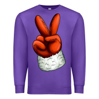 Purple Christmas peace hand Premium Sweatshirt - Jasminsmagicworld