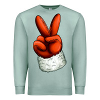 Seafoam Christmas peace hand Premium Sweatshirt - Jasminsmagicworld