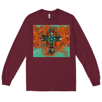 Burgundy western cross tumbler Long Sleeve Tee - Jasminsmagicworld