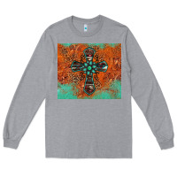 Heather Grey western cross tumbler Long Sleeve Tee - Jasminsmagicworld