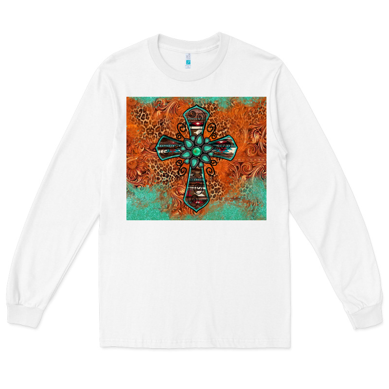 Western Cross Tumbler Long Sleeve Tee by Jasminsmagicworld | Teevron