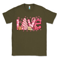 Army Green love pink christmas tree cake Classic Tee - Jasminsmagicworld