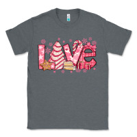 Charcoal Heather love pink christmas tree cake Classic Tee - Jasminsmagicworld