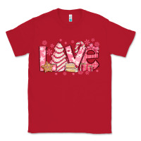Red love pink christmas tree cake Classic Tee - Jasminsmagicworld