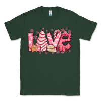 Love Pink Christmas Tree Cake Classic Tee | Teevron