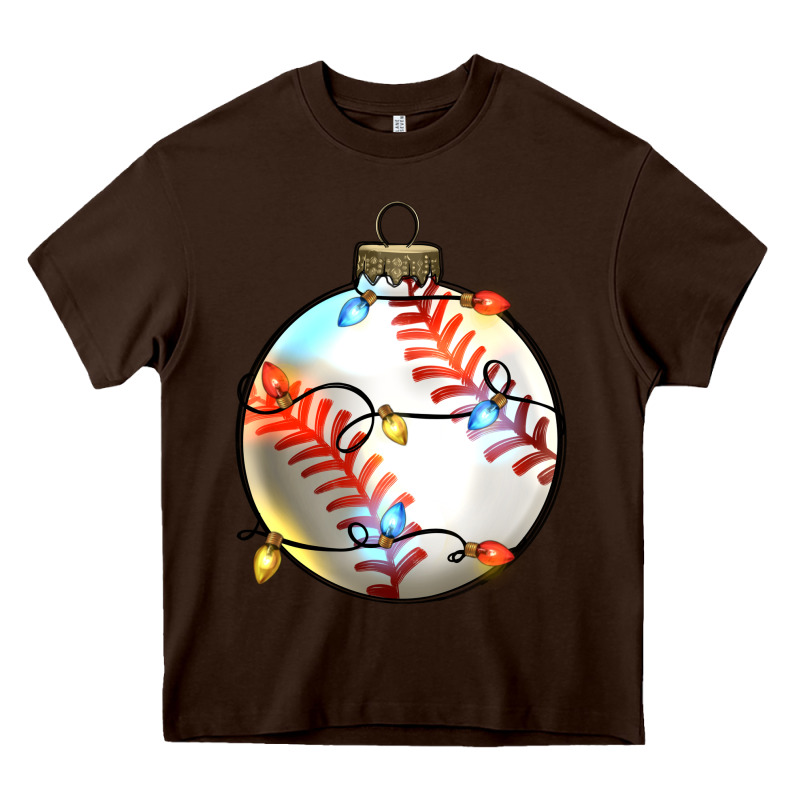 Christmas Baseball Heavy Core Tee by Zillion Design Studio | Teevron