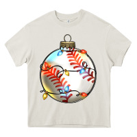 Cream christmas baseball Heavy Core Tee - Zillion Design Studio