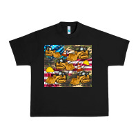 Black bulldozer camouflage american flag Urban Heavy Tee - Artiststas