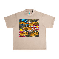 French Oak bulldozer camouflage american flag Urban Heavy Tee - Artiststas