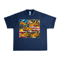 Navy bulldozer camouflage american flag Urban Heavy Tee - Artiststas