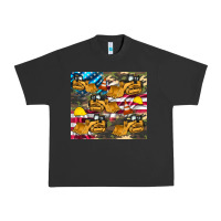 Pigment Black bulldozer camouflage american flag Urban Heavy Tee - Artiststas