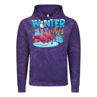 Cloud Purple winter vibes Vintage Hoodie - BundleAndBundleShop