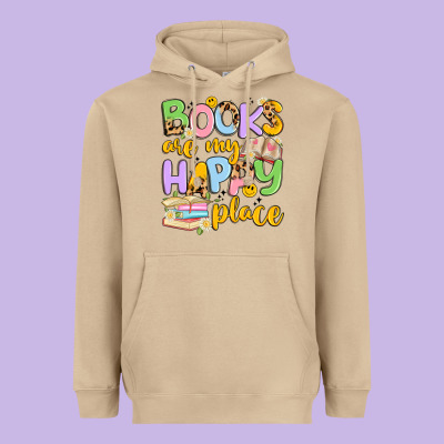 Books Are My Happy Place Heavyweight Hoodie Designed By Artiststas