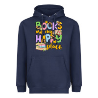 Navy books are my happy place Heavyweight Hoodie - Artiststas