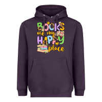 Plum books are my happy place Heavyweight Hoodie - Artiststas