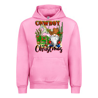 Fuchsia Pink cowboy christmas gnome Urban Hoodie - CowGirlArtShop