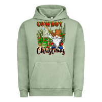 Pigment Oil Green cowboy christmas gnome Urban Hoodie - CowGirlArtShop