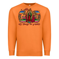 Carrot with god all things are possible lady of guadalupe Premium Sweatshirt - Jasminsmagicworld