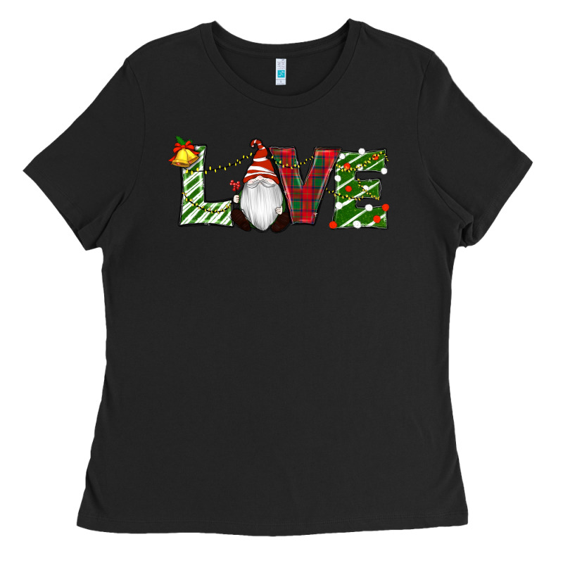 Christmas Love Gnome Ladies Tee by RanaPortraitStore | Teevron