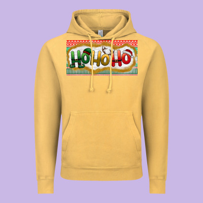 Ho Ho Ho Vintage Hoodie Designed By Bundleandbundleshop