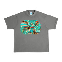 Tornado leopard turquoise glitter background Urban Heavy Tee - AdoDesignShop