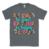 Charcoal Heather be kind be true be you Classic Tee - NancyCooperArtShop
