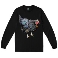 Black jersey giant chicken Long Sleeve Tee - LillyAllenDesigns