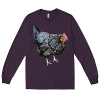 Plum jersey giant chicken Long Sleeve Tee - LillyAllenDesigns