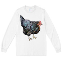 White jersey giant chicken Long Sleeve Tee - LillyAllenDesigns