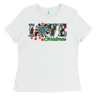 White Christmas Love Windmill Ladies Tee - RanaPortraitStore