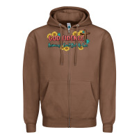 Chestnut god fidence Zipper Hoodie - MaliasSmallBusiness