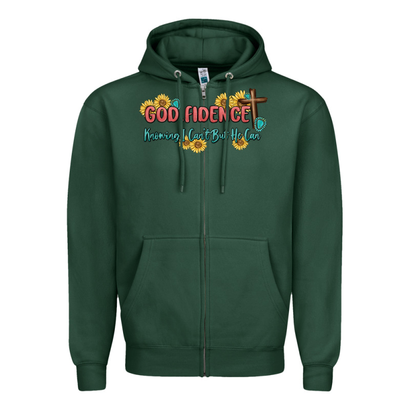 God Fidence Zipper Hoodie by MaliasSmallBusiness | Teevron
