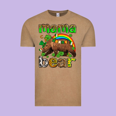 St Patricks Mama  Bear Vintage Tee Designed By Adodesignshop