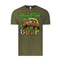 Vintage Olive st patricks mama  bear Vintage Tee - AdoDesignShop