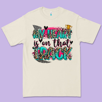 My Heart Is On That Track Premium Tee Designed By Zillion Design Studio