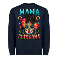 Navy mama chingona Heavyweight Sweatshirt - BundleAndBundleShop