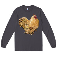 Smoke cochin rooster Long Sleeve Tee - LillyAllenDesigns