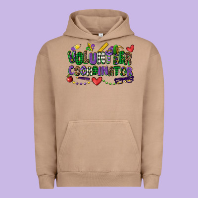 Volunteer Coordinator Mardi Gras Cowgirl Urban Hoodie Designed By Cowgirlartshop