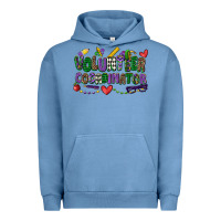 Pigment Pebble Blue volunteer coordinator mardi gras cowgirl Urban Hoodie - CowGirlArtShop
