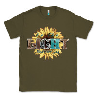 Army Green be the light matthew Classic Tee - NancyCooperArtShop
