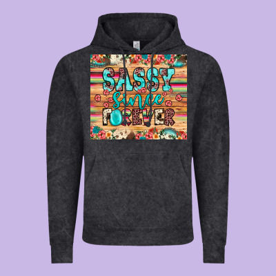 Sassy Since Forever Vintage Hoodie Designed By Jahusdesignshop