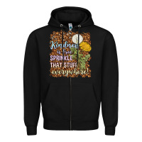 Black kindness is free sprinkle Zipper Hoodie - NancyCooperArtShop
