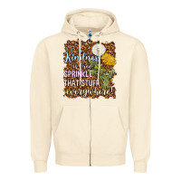 Sandshell kindness is free sprinkle Zipper Hoodie - NancyCooperArtShop
