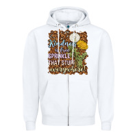 White kindness is free sprinkle Zipper Hoodie - NancyCooperArtShop