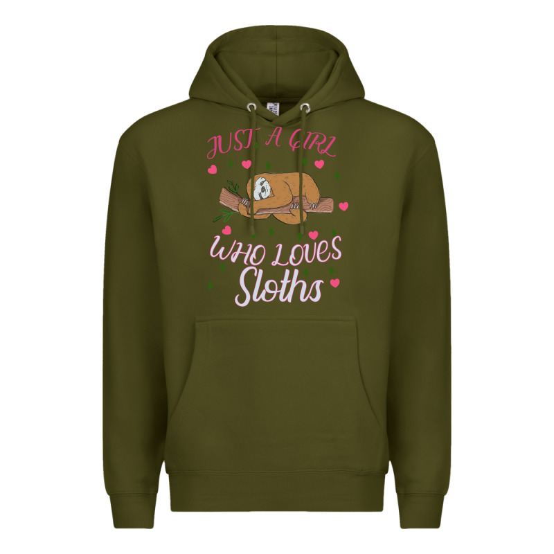 Just A Girl Who Lowes Sloths Premium Hoodie by Bettercallsaul | Teevron