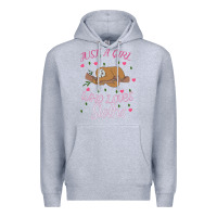 Heather Grey Just A Girl Who Lowes Sloths Premium Hoodie - Bettercallsaul
