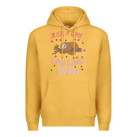 Mustard Just A Girl Who Lowes Sloths Premium Hoodie - Bettercallsaul