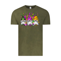 Vintage Olive mardi gras gnomes Vintage Tee - Jasminsmagicworld
